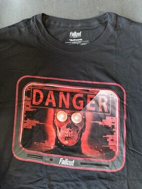 Black "Danger" Graphic Short Sleeve Tee